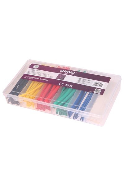 Orno Or-ae-13141 Heat Shrink Tubing Set, Multicolor, 1.5 Mm - 13 Mm, 100 Pcs X 10 Cm/set