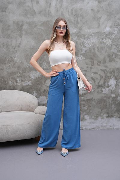 Elaxi Aerobin Fabric Casual Trousers