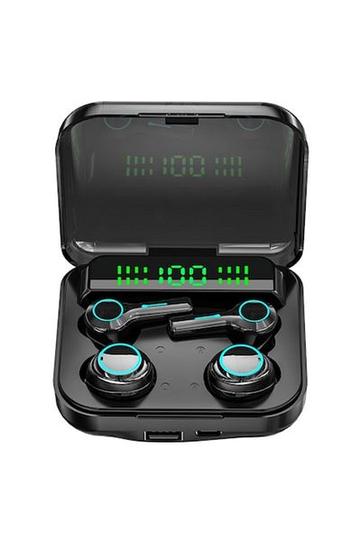 matcso by CSM 4U PRODUCTS® Wireless Headphones with 2 Pairs of Earbuds, Charging Case 2000 mAh, IPX7 Waterproof, Bluetooth 5.2