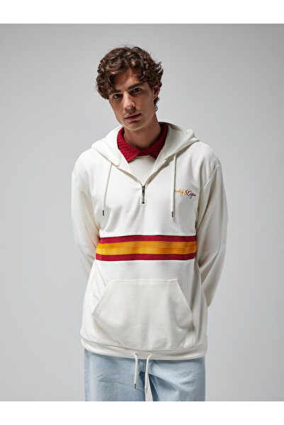 GSStore X Midground Erkek Fermuarlı Kapüşonlu Sweatshirt E251205