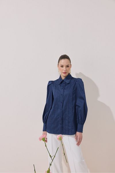 NUR KALAY COLLECTION Scalloped Shirt