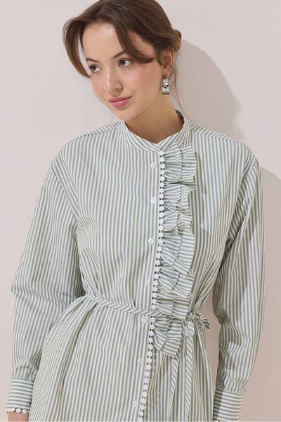 NUR KALAY COLLECTION Fistol Striped Tunic