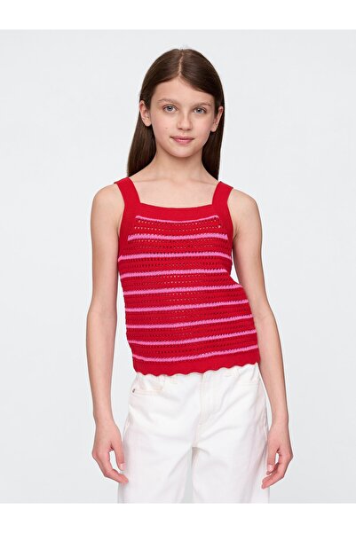 GAP Kız Çocuk Pembe Çizgili Bluz