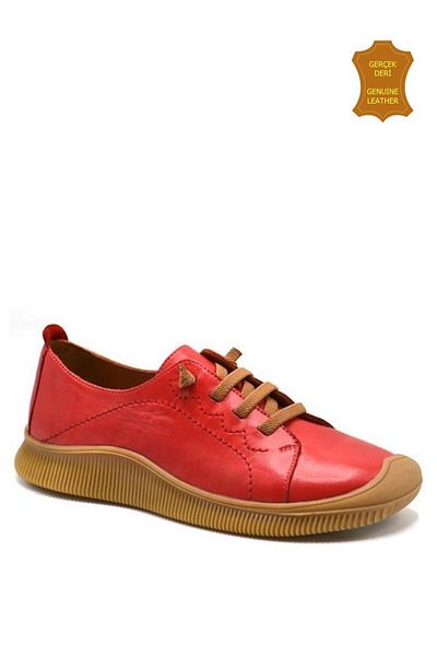 venüs ayakkabı Venus 2413504Y Genuine Leather Women's Anatomical Shoes Red Ç
