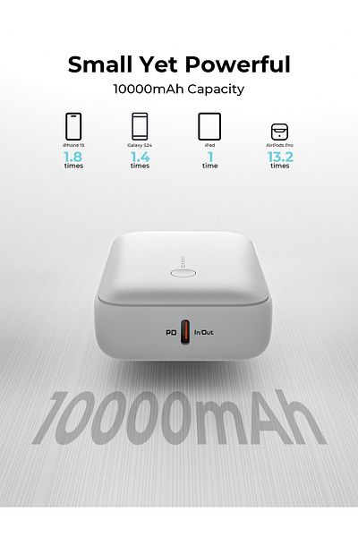 AUKEY 10,000mAh Spark mini power bank with 20W PD Fast Charging Power Bank