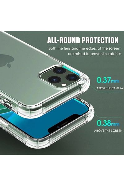 SKYDDAR INNOVATION Case for iPhone 13 Pro Max, Shockproof Clear from Silicone Slim, Transparent, sticker set