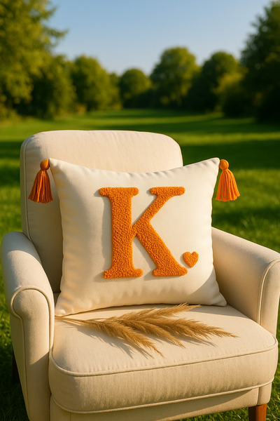 SAYMİNE غطاء وسادة على شكل حرف من Punch