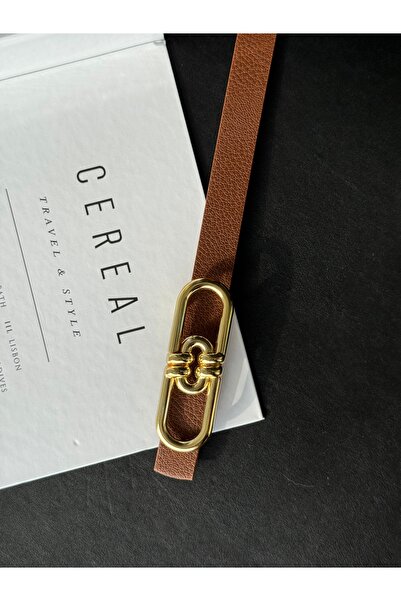 TABA BUTİK Curea de damă cu detaliu de cataramă aurie