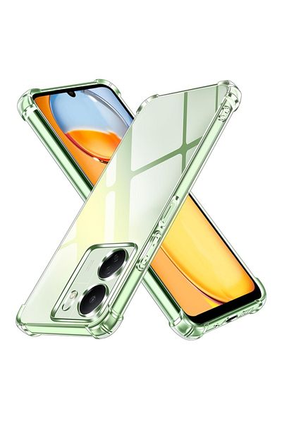 SKYDDAR INNOVATION Cover for Xiaomi Redmi 13C 4G / Poco C65, Shockproof from Silicone Slim, Transparent, sticker set