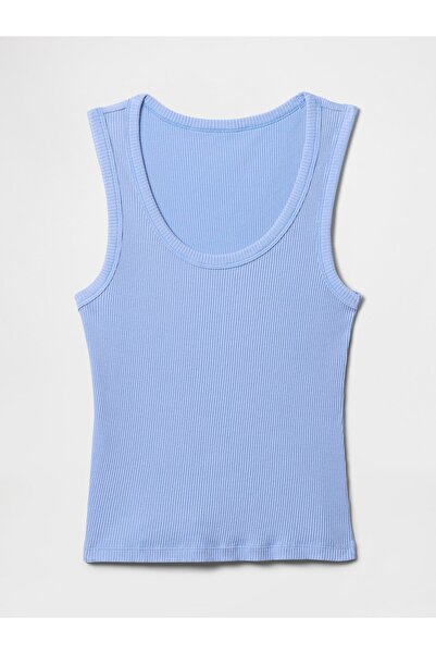 GAP Kadın Mavi Fitilli Halter Yaka Atlet