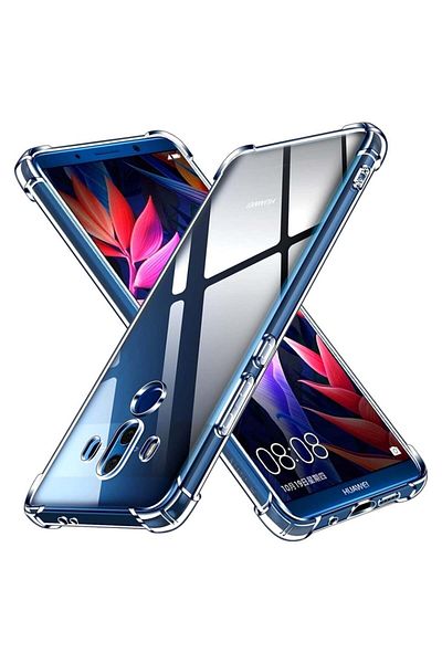 SKYDDAR INNOVATION Case for Huawei Mate 10 Pro, Shockproof Clear from Silicone Slim, Transparent, sticker set