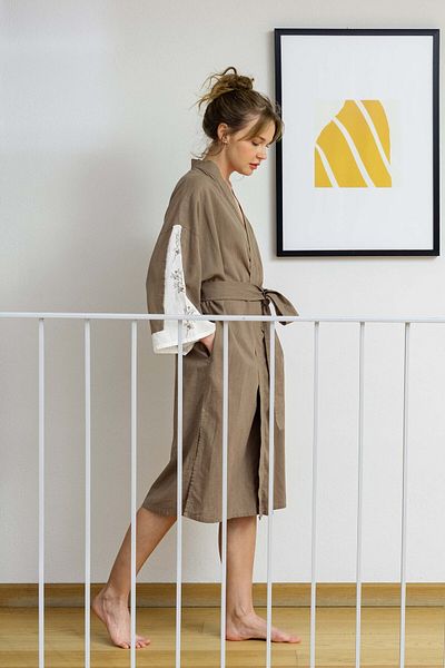 JOJOMIA Liz Short Sleeve Women's Dressing Gown / Kimono