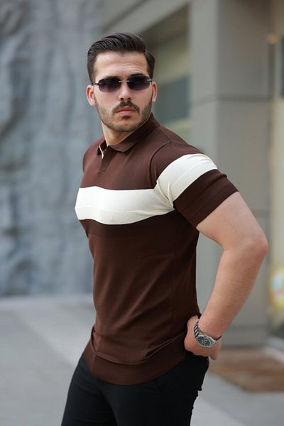 modaserdem Men's collared short sleeve t-shirt
