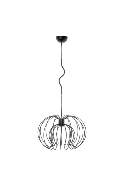 Adviti Corp de iluminat suspendat Bola 1p AD-LD-6221BE27, E27, maxim 60W, negru