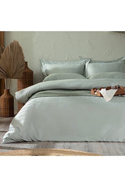 Chakra Bambu Nevresim Takımı King Duman Yeşili