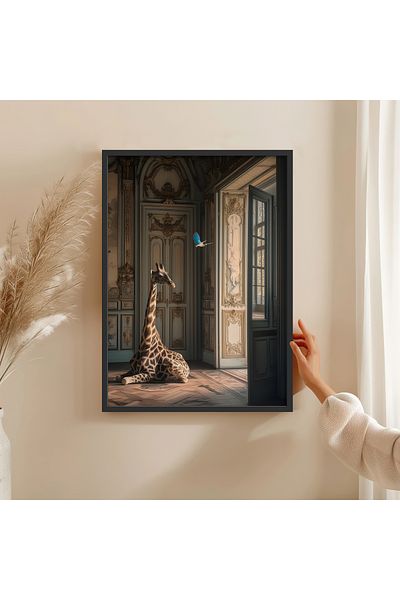 HOMEPACK Pictură unică cu cadru din lemn Pictură poster dintr-o bucată TK/EXCLUSIVE007