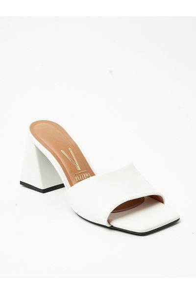VİZZANO Vizzano Ladies Mid Heel Sandals White | Made In Brazil
