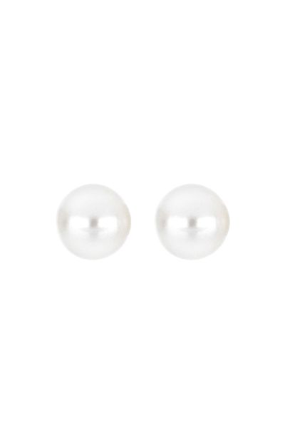 MOHI Fine Jewellery Cercei din aur alb de 14k cu perla