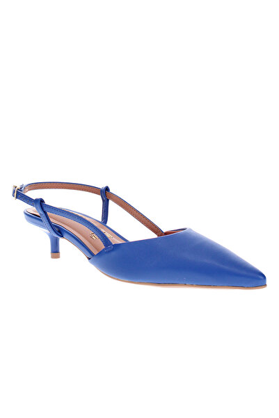 VİZZANO صندل فيزانو نسائي بكعب منخفض أزرق | صنع في البرازيل