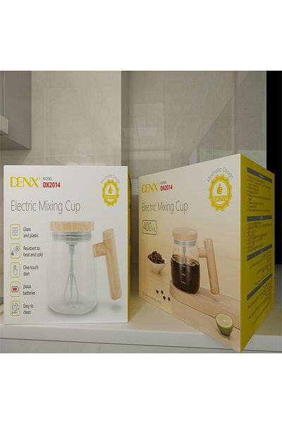 Denx كوب خلاط الكتروني بسعة 400 مل يعمل بالبطارية من دينكس DX2014