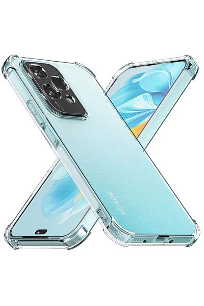 SKYDDAR INNOVATION Carcasă pentru Honor 200 Lite, rezistentă la șocuri, transparentă, subțire, din silicon, set de autocolante