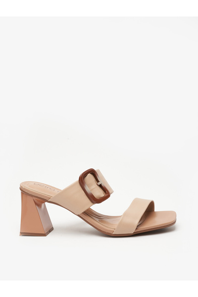 Beira Rio Ladies Low Heel Sandals Beige | Made In Brazil