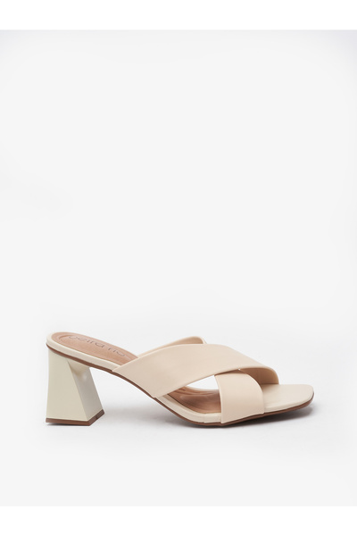 Beira Rio Ladies Low Heel Sandals Beige | Made In Brazil