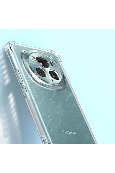 SKYDDAR INNOVATION Case for Honor Magic6 Pro, Shockproof Clear from Silicone Slim, Transparent, sticker set