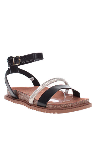 Molekinha Pre Teen Girls Sandals With Back Strap Black | Made In Brazil