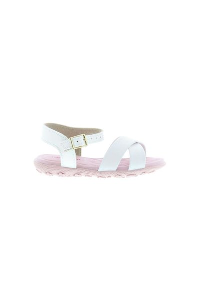 Molekinha Infant Girls Sandals With Back Strap White | Made In Brazil