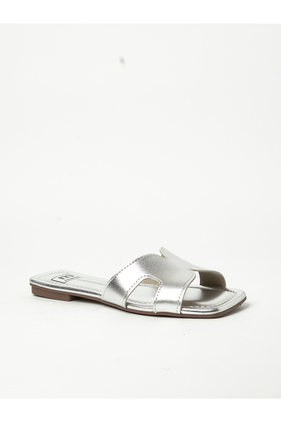 Moleca Ladies Flat Sandals Silver | Made In Brazil