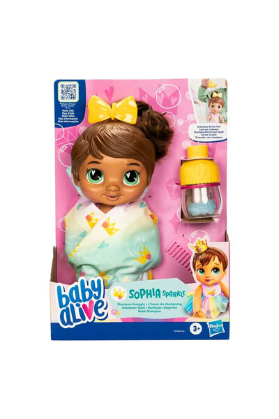 Baby Alive Bebeğimle Şampuan Eğlencesi Esmer F9120