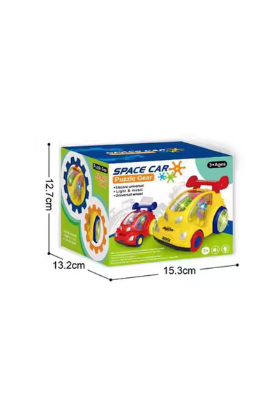 rexa سيارة شفافة وامضة تدور سيارة حيلة عالمية