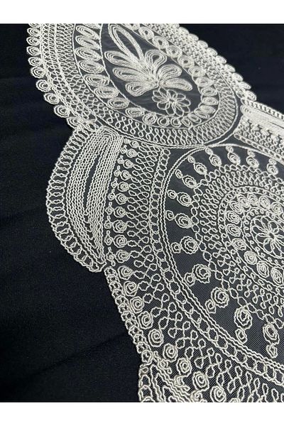 NİVEMESHOME Nivemeshome Ecru Embroidered Runner