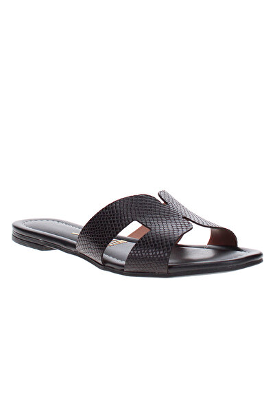 VİZZANO صندل فيزانو نسائي مسطح أسود | صنع في البرازيل