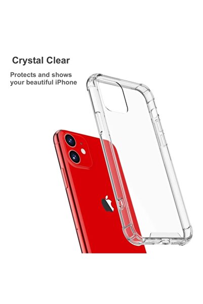 SKYDDAR INNOVATION Θήκη για iPhone 12, Αντικραδασμική, λεπτή, διάφανη, σετ αυτοκόλλητων