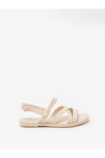 Molekinha Junior Girls Sandals With Back Strap Beige | Made In Brazil