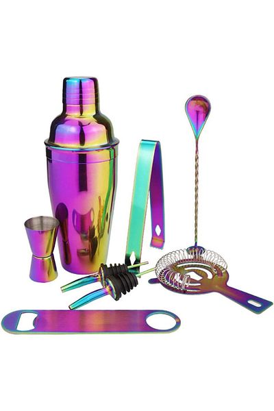 zola Bar set, rainbow, 8 accessories, stainless steel