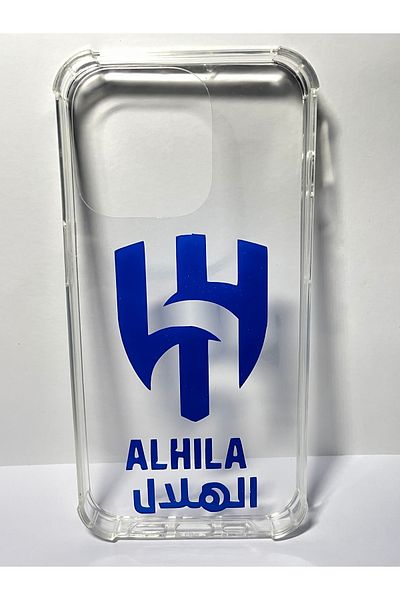 Generic iPhone 14 Pro Case and Cover, Distinctive Transparent Back Cover with Al Hilal Club Design