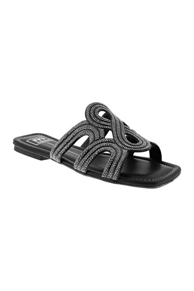 Moleca Ladies Flat Sandals Black | Made In Brazil