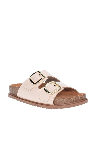 Beira Rio Ladies Flat Sandals White | Made In Brazil