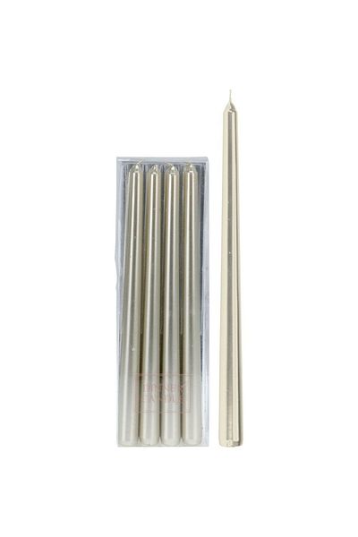 Homelux Set 4 Lumânări 2,2x30 cm, Timp Ardere 8 Ore, Auriu
