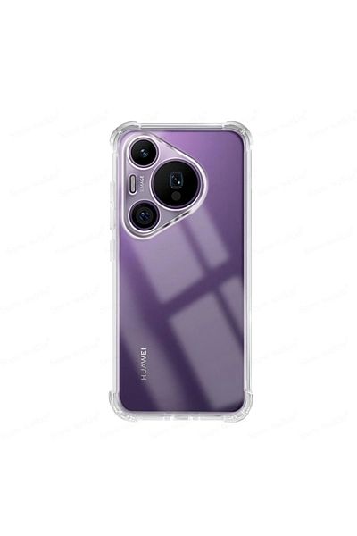SKYDDAR INNOVATION Cover for Huawei Pura 70 Pro, Shockproof Clear Silicone Slim, Transparent, sticker set