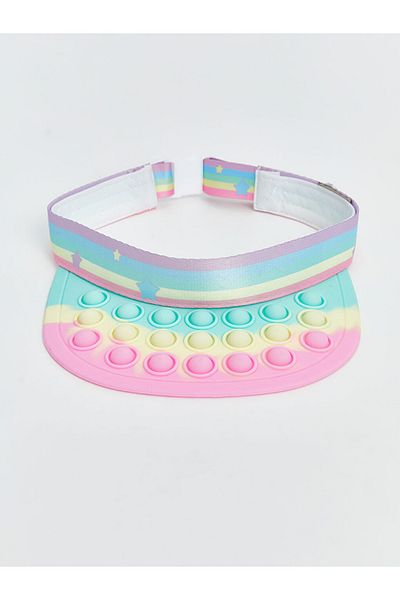 LC Waikiki Colorful Pop It Patterned Girl's Visor Cap Hat
