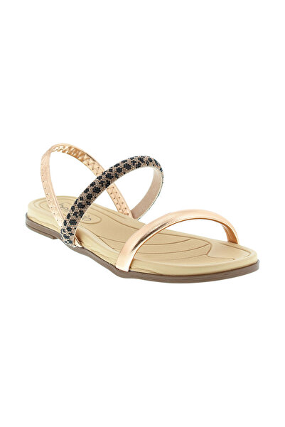 Beira Rio Ladies Flat Sandals Rose Gold | Made In Brazil