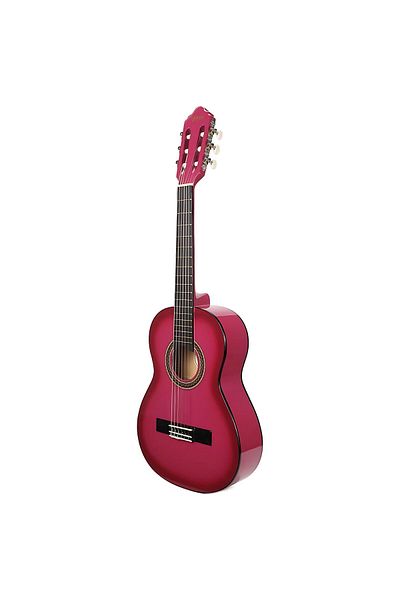 VALENCIA VC102PKS, 1/2 classical guitar, pink sunburst finish