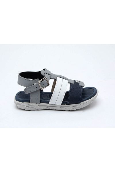 MOLEKINHO Infant Boys Sandals With Back Strap Grey | Made In Brazil