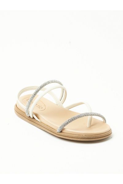 Beira Rio Ladies Sandals With Back Strap Off White | Made In Brazil