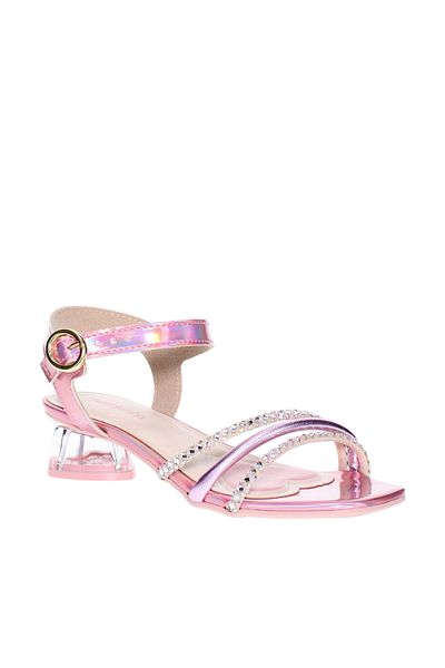 Molekinha Pre Teen Girls Sandals With Back Strap Rose | Made In Brazil