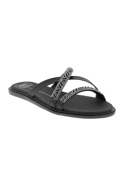 Moleca Ladies Flat Sandals Black | Made In Brazil
